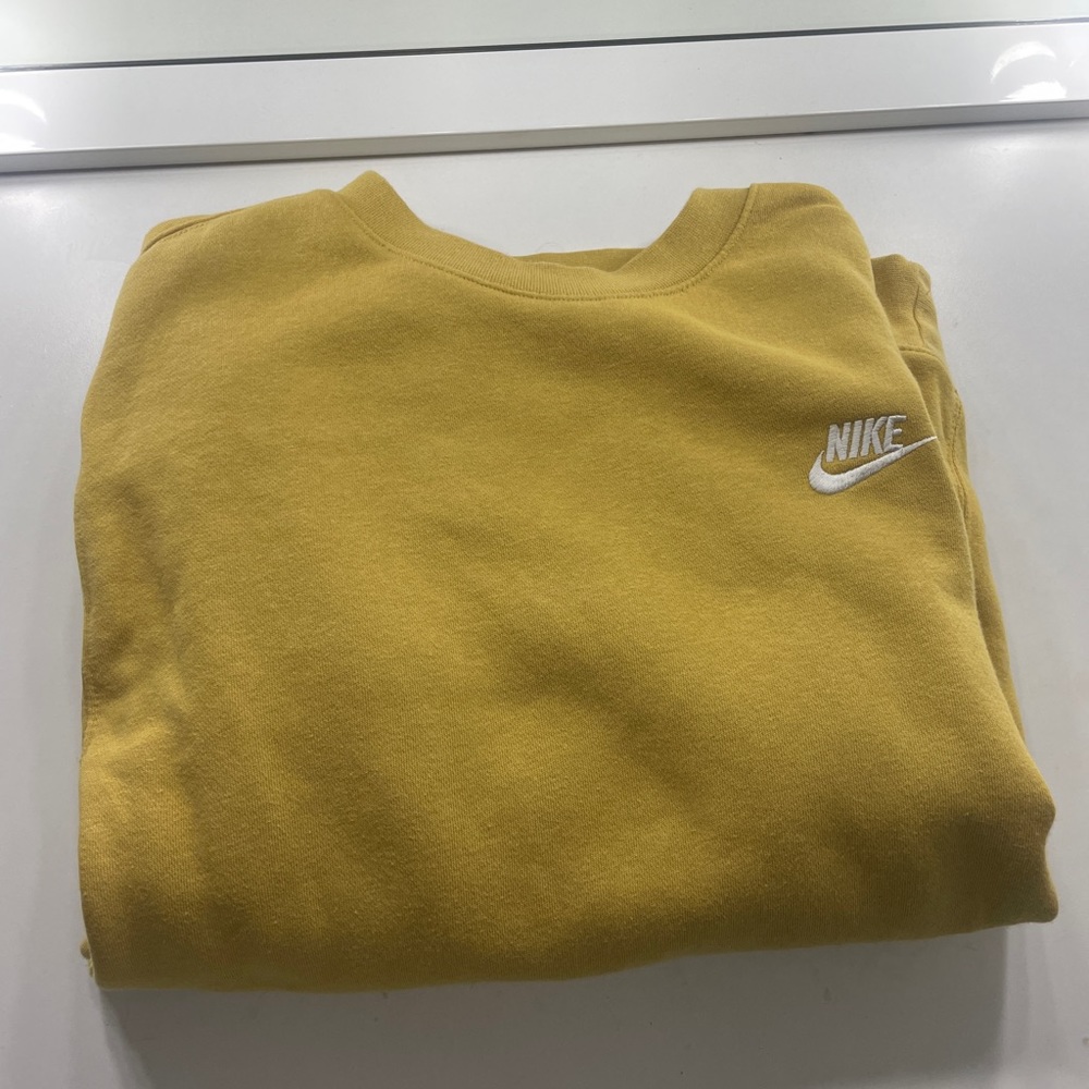 yellow nike crewneck